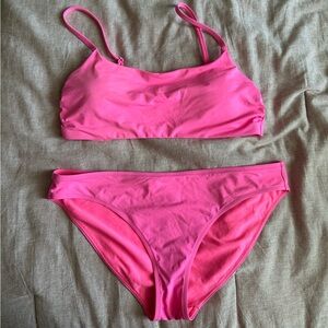 Athleta Neon Pink Bikini